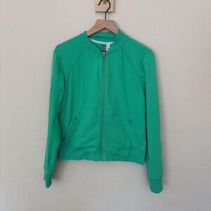 Lululemon Full Zip Jacket Women's M Green Athletic Track